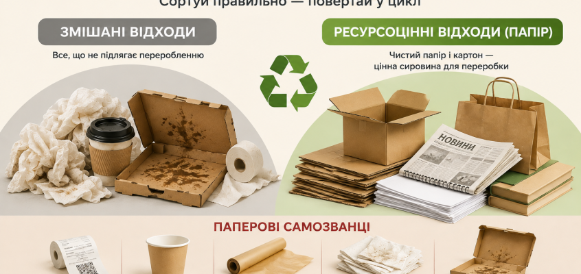Папір не для смітника!